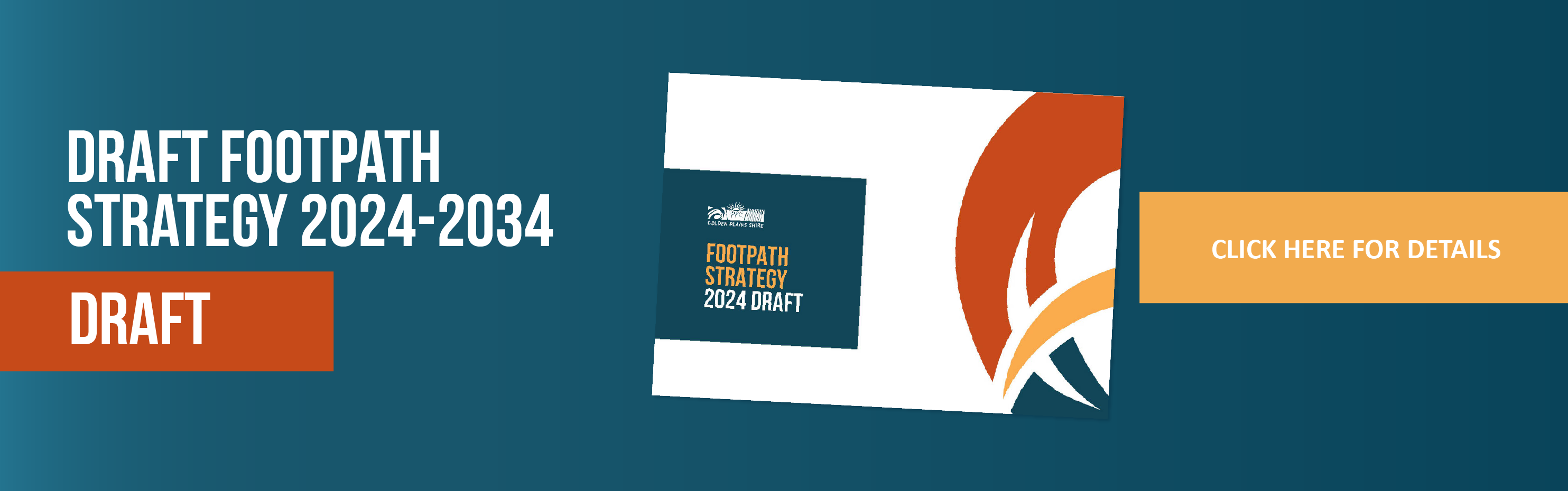 Draft Footpath Strategy banner