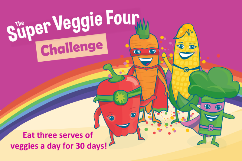 Super Veggie Four Challenges Kids to Eat Their Veggies | Golden Plains ...